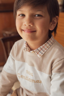 Sweat brodé Mini Gentleman