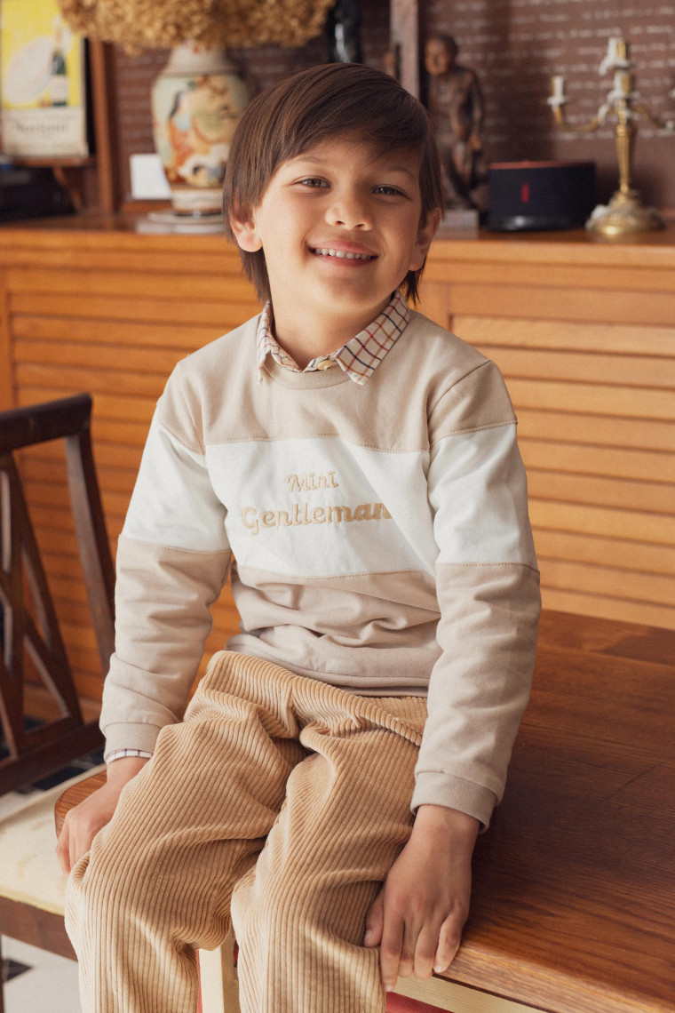 Sweat brodé Mini Gentleman