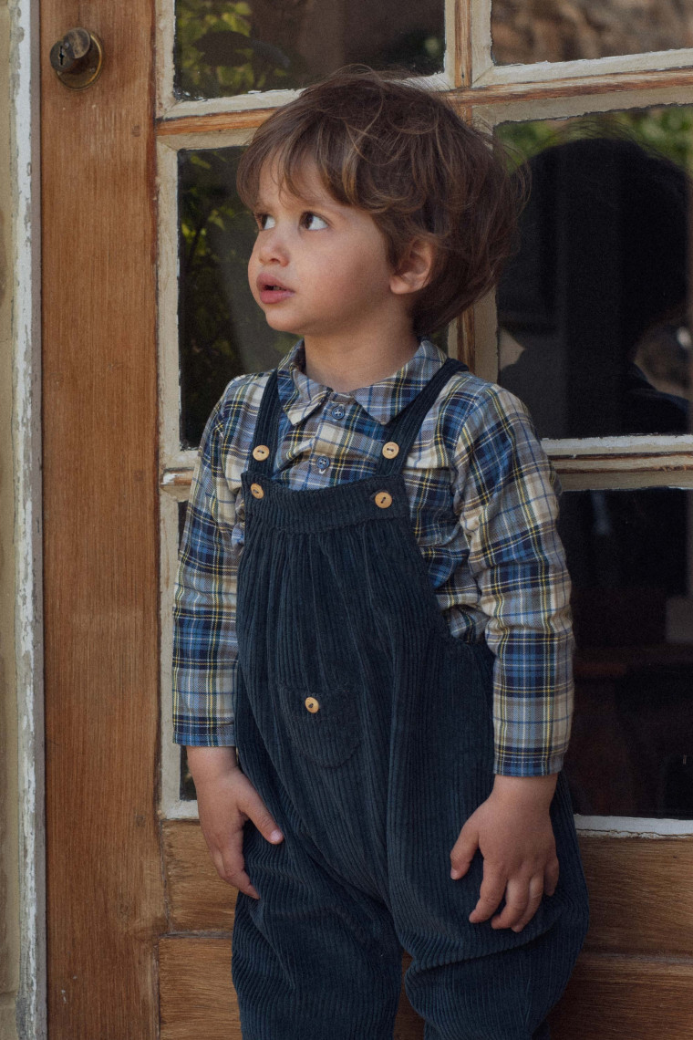 Salopette bébé Oscar en velours