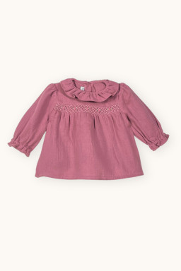 Solene baby smocked blouse