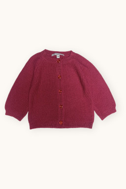 Rizette baby cardigan in merino wool