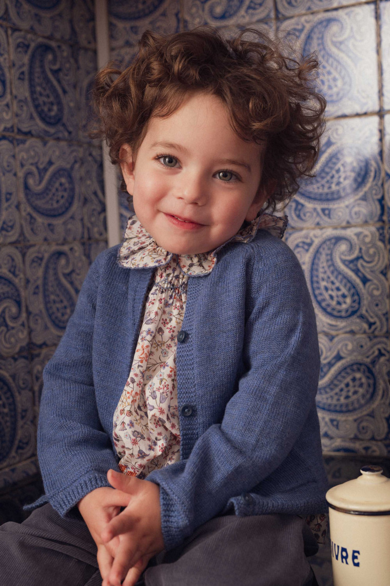 Cardigan bébé Loulou en laine merinos