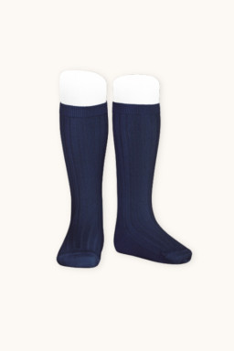Chaussettes Condor bleu marine