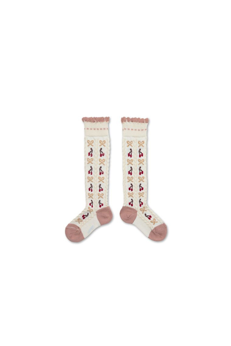 Chaussettes Collegien Cerise