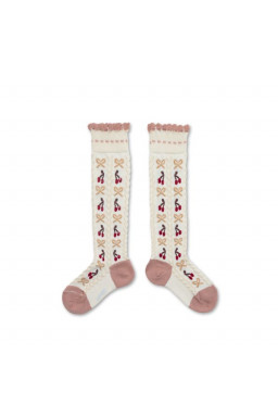 Chaussettes Collegien Cerise