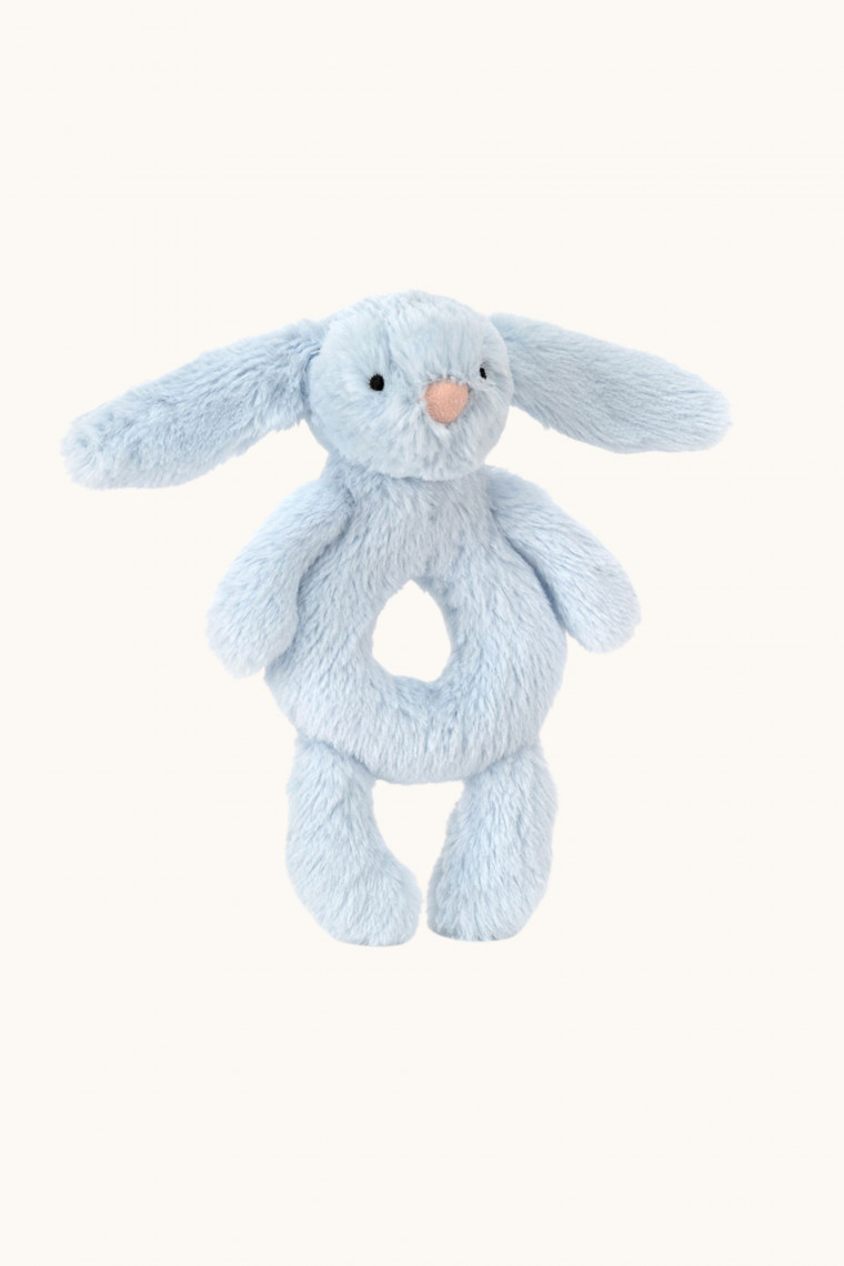 Peluche hochet Bunny bleu ciel  Jellycat