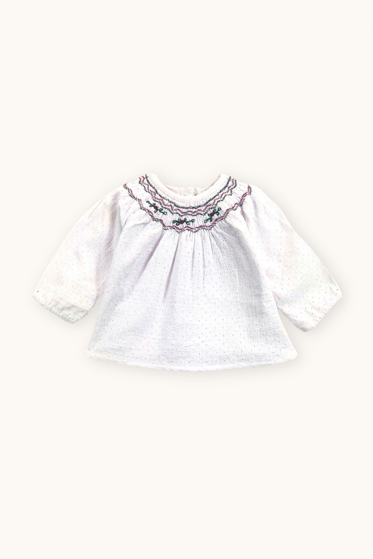 Blouse bébé Margot smockée