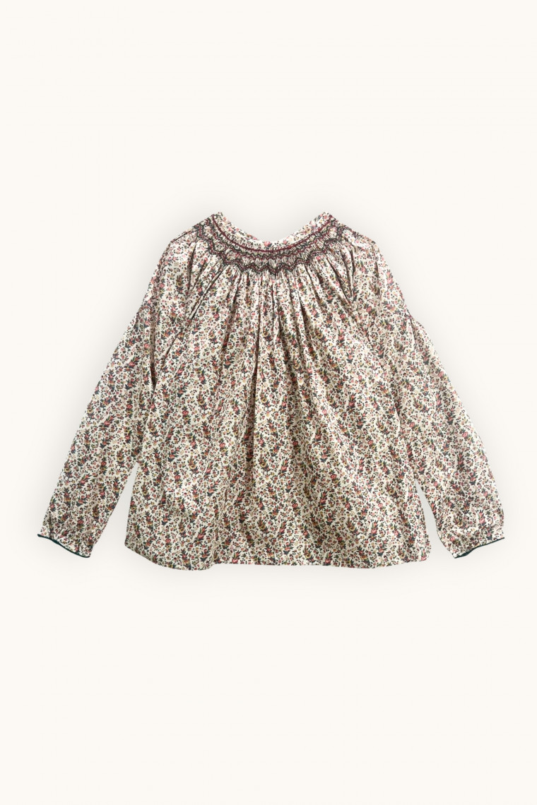 Blouse femme Alba smockee en Liberty