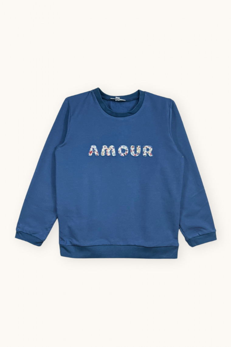 Sweat femme Amour en Liberty