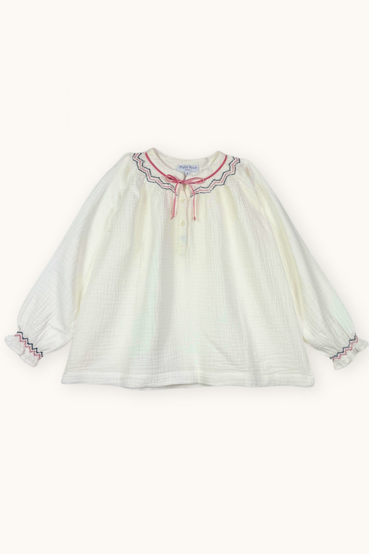 Blouse femme Aria smockée