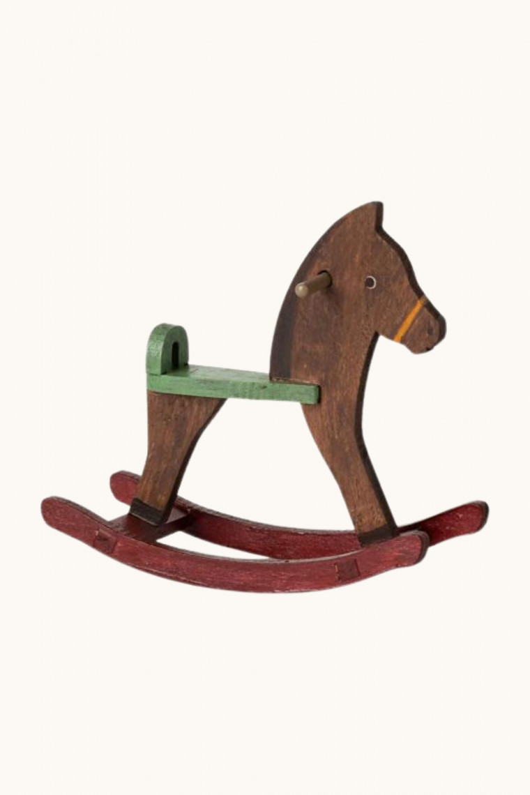 Rocking horse mouse Dark brown Maileg Rocking horse mouse Dark brown Maileg