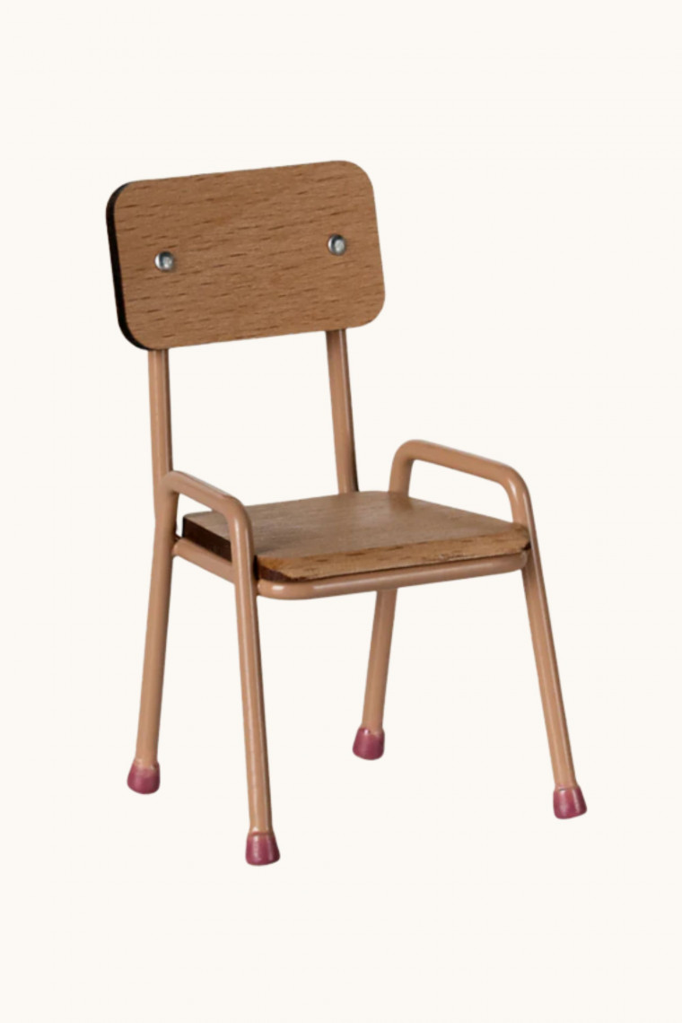 Chaise écolier de Maileg vieux rose Chaise écolier de Maileg vieux rose