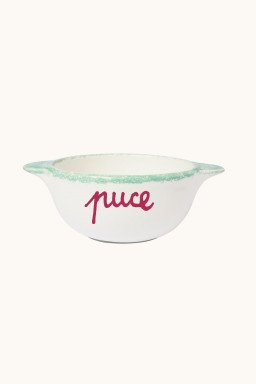 Bol peint à la main Puce