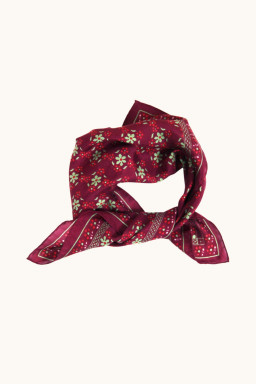 Silk scarf Natasha Bordeaux
