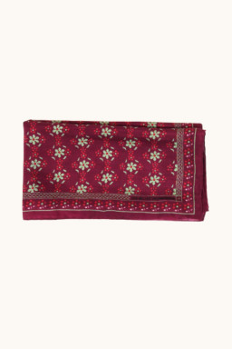 Silk scarf Natasha Bordeaux