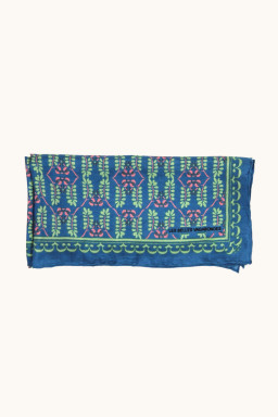 Silk scarf Albertine bleu