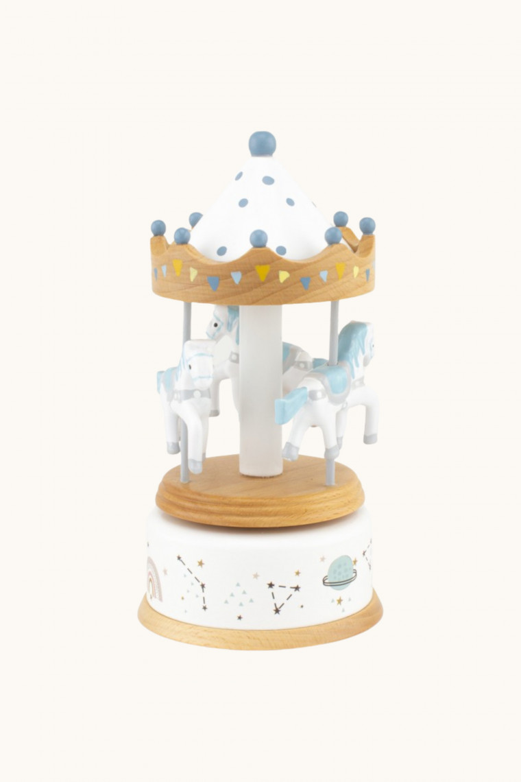 Carrousel en bois naturel de Ulysse