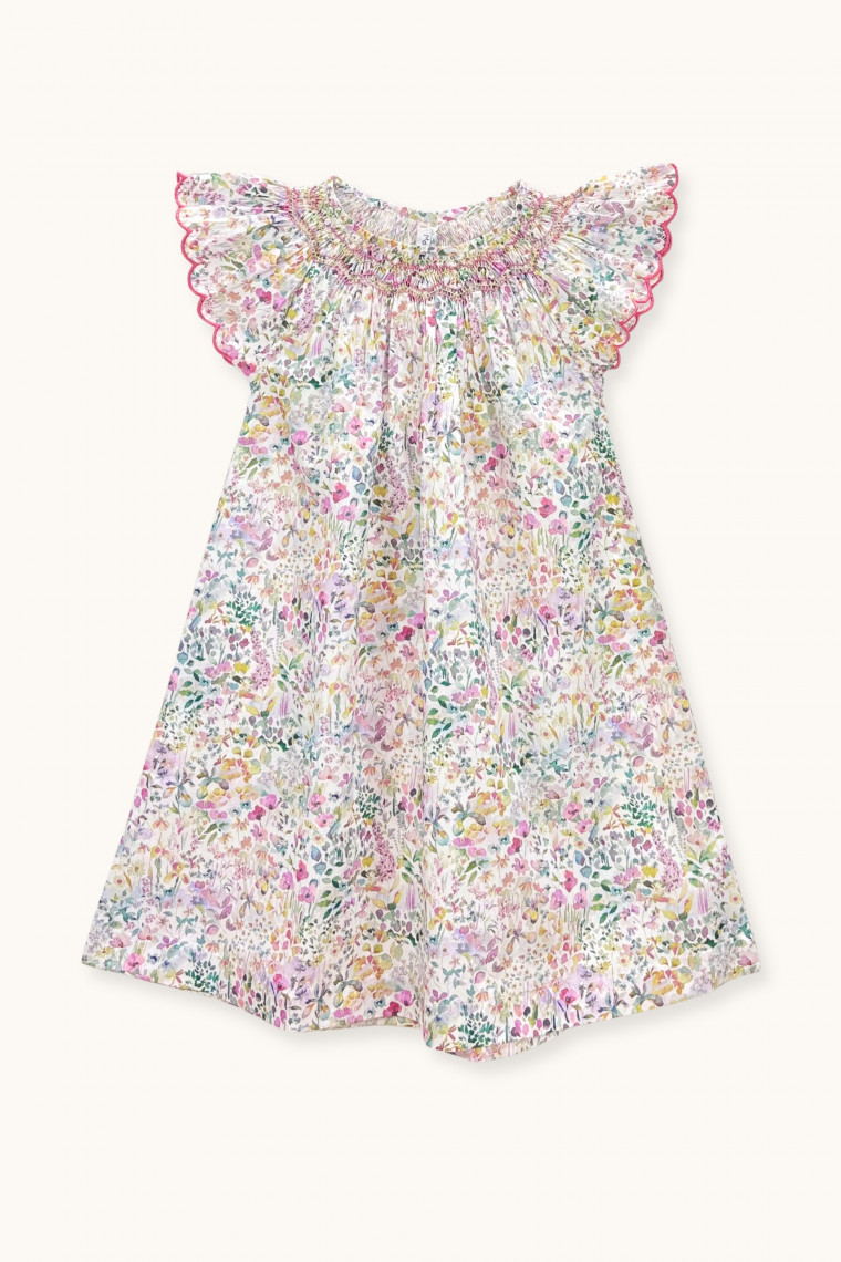 Robe Stella smockée en Liberty