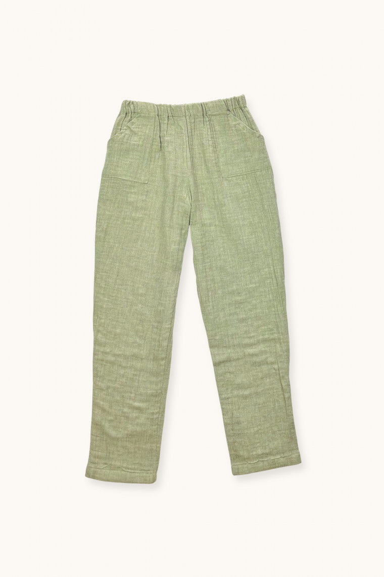 Lulu pants in organic double gauze