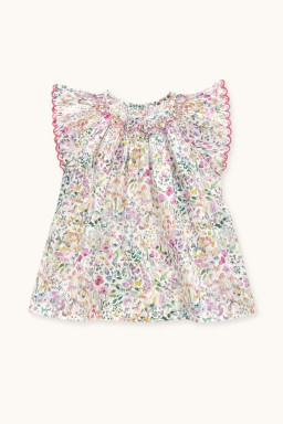 Robe bebe Gabrielle smockée en Liberty