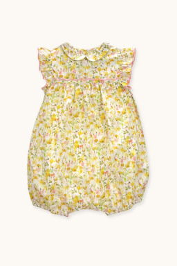 Barboteuse Gilda brodée en Liberty