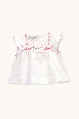 Blouse  VERA brodée en lin