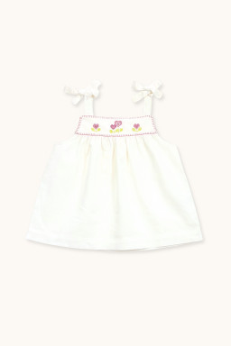 Top Adelie brode au point de croix