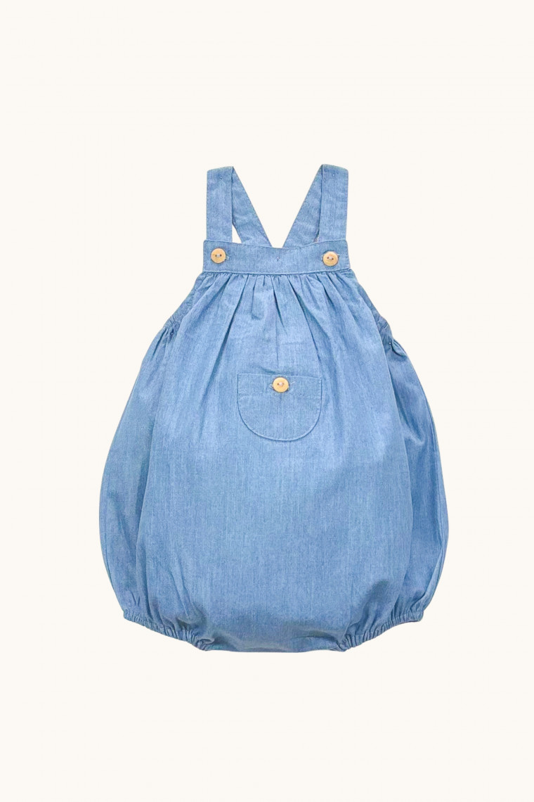 Barboteuse Sam en chambray