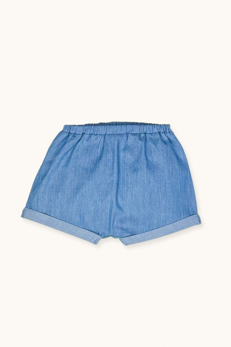 Short bébé Dany en chambray