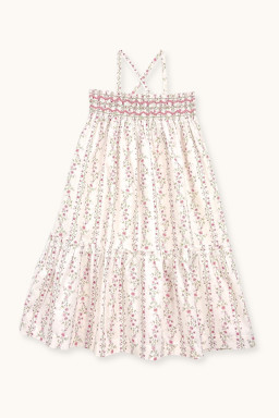 Diva sundress hand-smocked Roses farandole