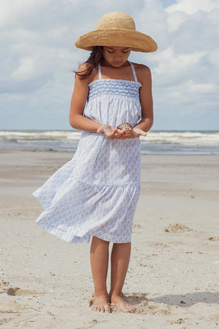 Robe Diva smockée Primrose blue