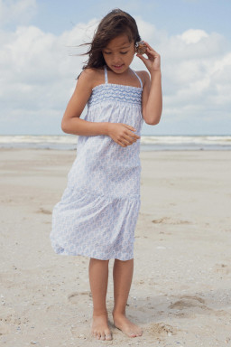 Robe Diva smockée Primrose blue