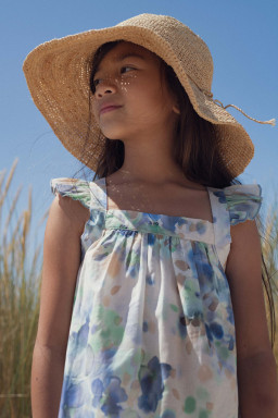 Robe Sally Blue frozen flowers