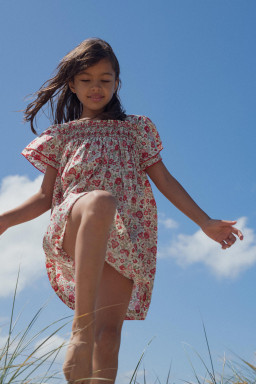 Robe Ornella smockée en Liberty