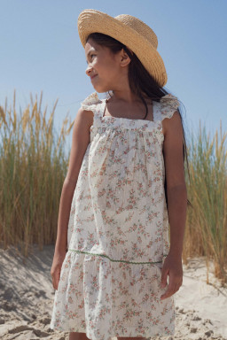 Robe Sally Plumetis bouquet de roses