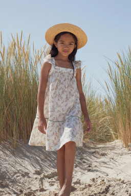 Robe Sally Plumetis bouquet de roses