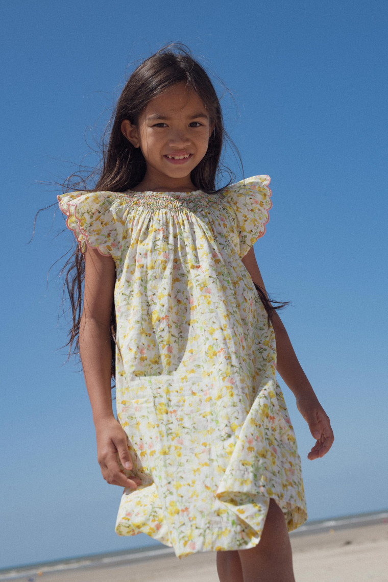 Robe Stella smockee en Liberty