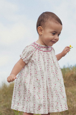 Robe Cherry smockée