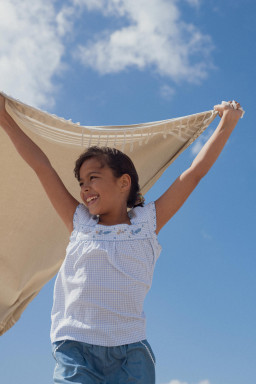 Blouse VERA brodée en vichy