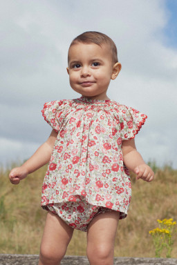 Paloma blouse hand-smocked in Liberty