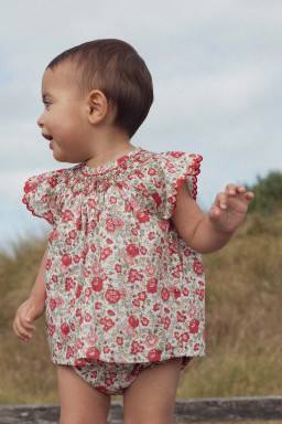Paloma blouse hand-smocked in Liberty