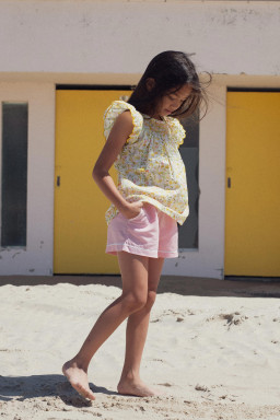 Paloma blouse hand-smocked in Liberty