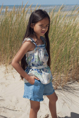 Short Brigitte en chambray