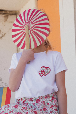 Tshirt Coeur in Liberty