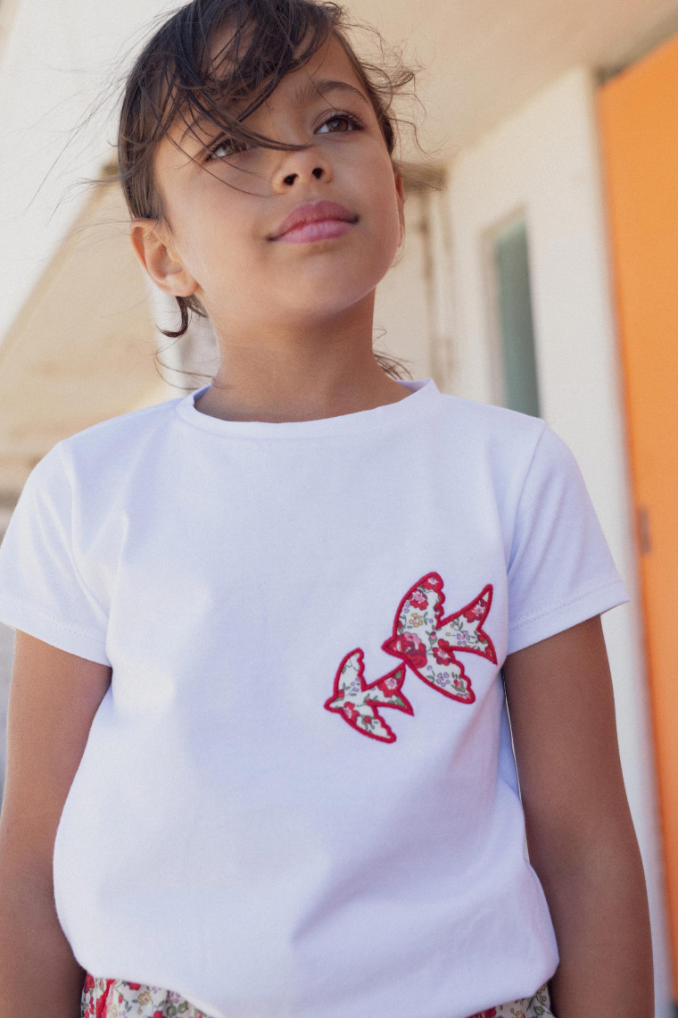 Tshirt Bird in Liberty