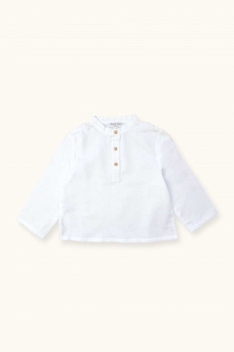 Emile baby shirt in linen