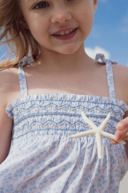 Top Indie smocke Primrose blue