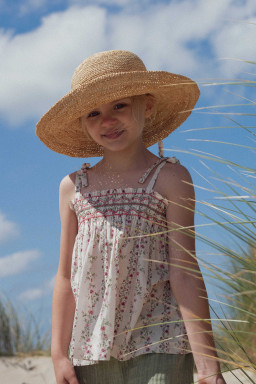 Top Indie smocké Roses farandole