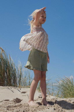 Top Indie smocké Roses farandole