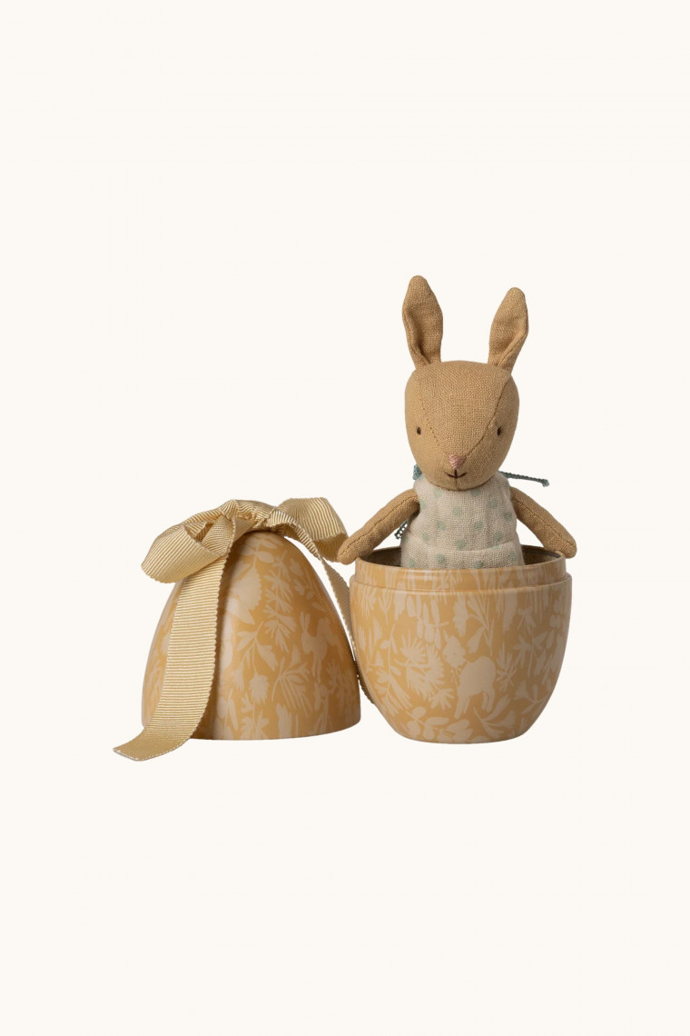 Oeuf de Pâques avec lapin de Maileg